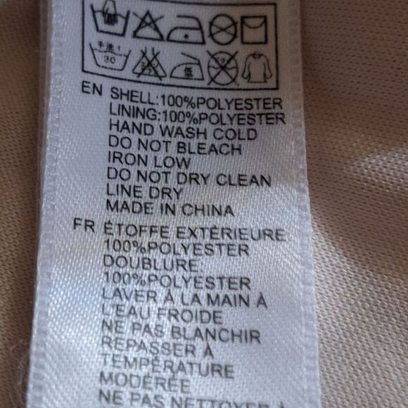 Forever 21 Womens Midi Skirt Beige Flowy Small - Picture 9 of 15